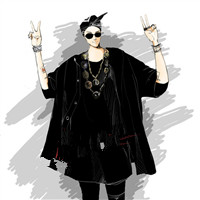 个性手绘头像男生