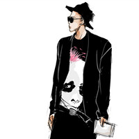 个性手绘头像男生