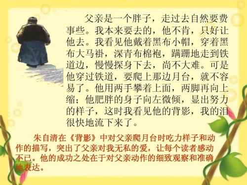 关于描写爸爸的句子