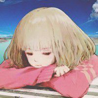 微博头像女生卡通，被风吹过灼思！