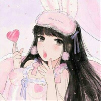 微博头像女生卡通，被风吹过灼思！