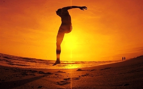 夕阳西下生活惬意唯美句子