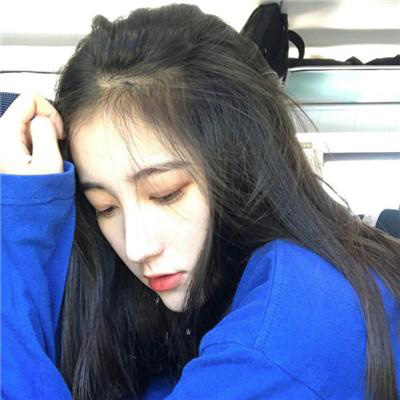 超有氛围感的女生头像蓝色系