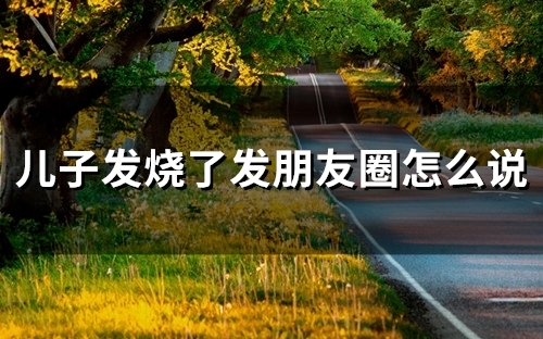 儿子发烧了发朋友圈怎么说(49句) 儿子发烧了发朋友圈怎么说(49句)