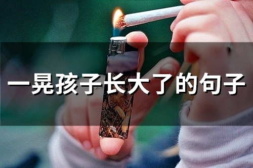 一晃孩子长大了的句子 孩子成长记录经典语句(50句) 一晃孩子长大了的句子 孩子成长记录经典语句(50句)