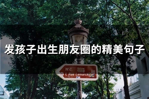 发孩子出生朋友圈的精美句子(精选53句)