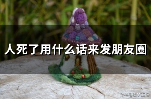 人死了用什么话来发朋友圈(53句)