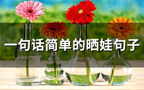 一句话简单的晒娃句子(精选59句) 一句话简单的晒娃句子(精选59句)