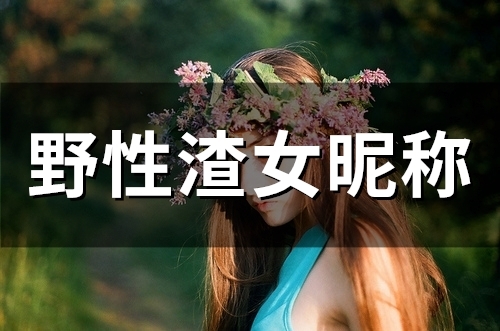 野性渣女昵称(52个)
