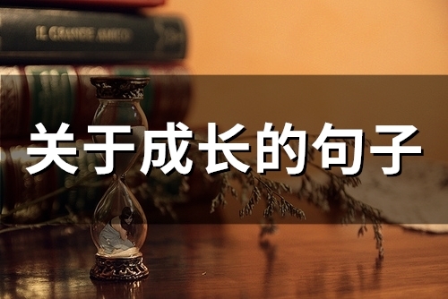 关于成长的句子(54句) 关于成长的句子(54句)