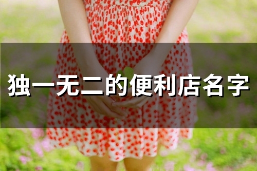 独一无二的便利店名字(60个)