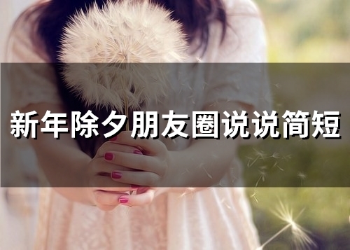新年除夕朋友圈说说简短(精选47句) 新年除夕朋友圈说说简短(精选47句)