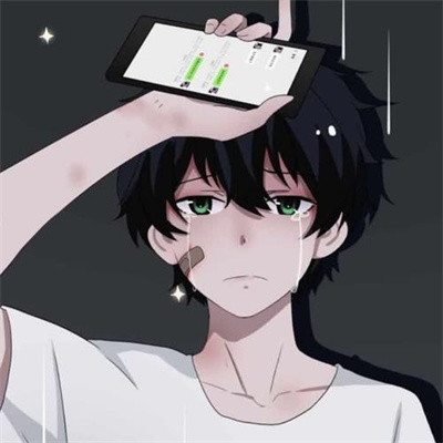 悲伤到极点的头像动漫男(精选18张)