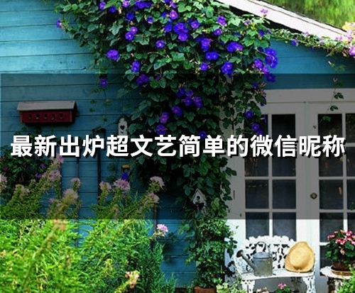 最新出炉超文艺简单的微信昵称(83个)