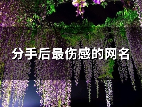 分手后最伤感的网名(140个)