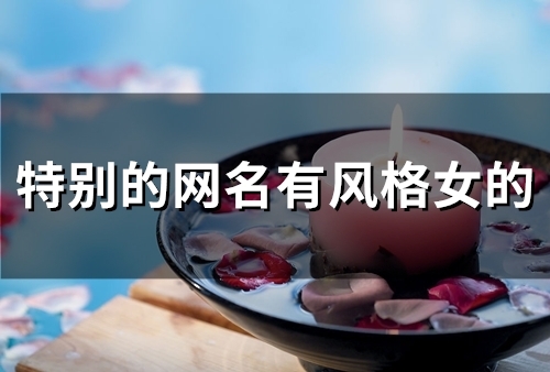 特别的网名有风格女的(134个) 特别的网名有风格女的(134个)