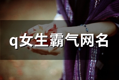 q女生霸气网名(153个)