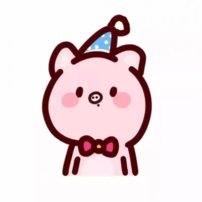 可爱猪猪简笔画头像(精选18张)