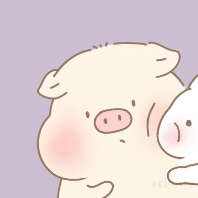 可爱猪猪简笔画头像(精选18张)