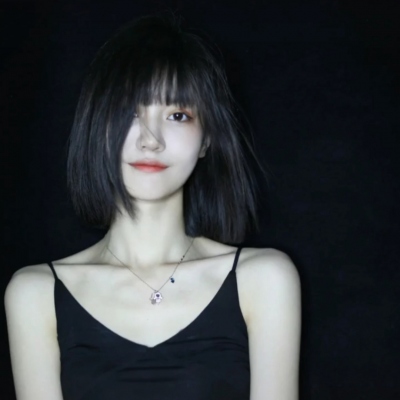 短发气质女生头像卡通头像(24张)