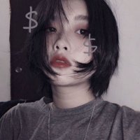 短发气质女生头像卡通头像(24张)