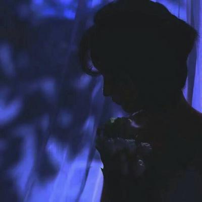 高清好看的女生头像高冷蓝色系图片(24张)