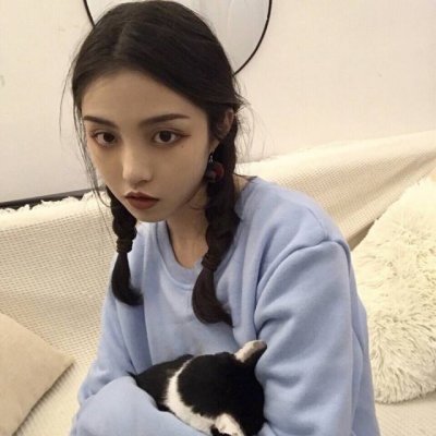 高清好看的女生头像高冷蓝色系图片(24张)