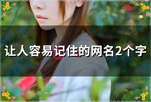让人容易记住的网名2个字(精选100个)