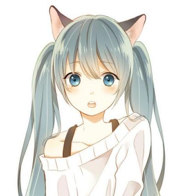 二次元猫耳朵少女头像(精选22张)