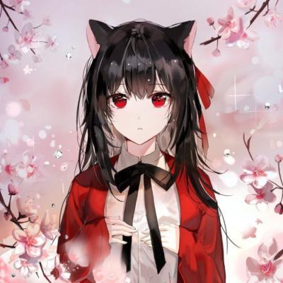 二次元猫耳朵少女头像(精选22张)