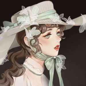 手绘女性气质微信头像(精选18张)