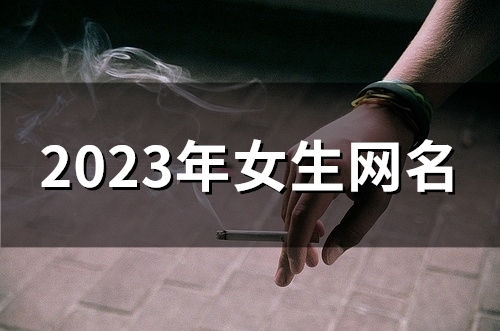 2023年女生网名(优选93个)