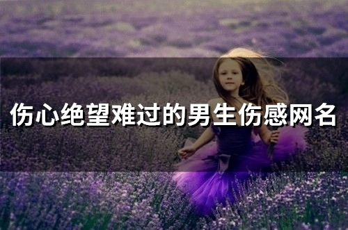 伤心绝望难过的男生伤感网名(精选92个) 伤心绝望难过的男生伤感网名(精选92个)