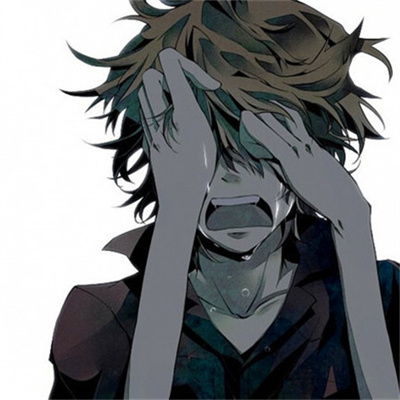 动漫男生虐心哭泣头像(共28张)