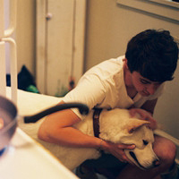 帅气男生抱可爱小动物头像精选图片(精选36张)