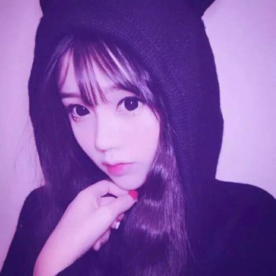 梦幻冰紫色星空少女头像(18张)