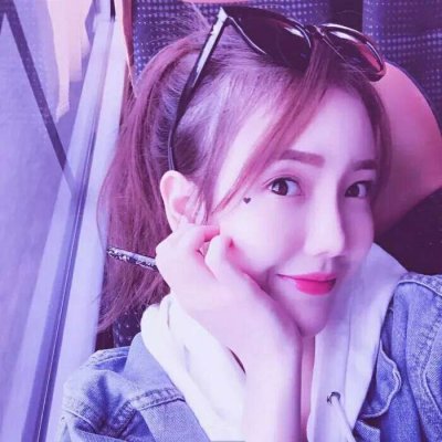 梦幻冰紫色星空少女头像(18张)