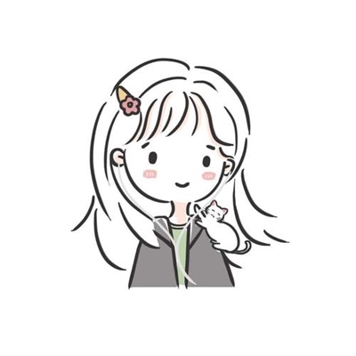 女生黑白简笔画头像(优选32张)