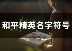 和平精英名字符号(45个)