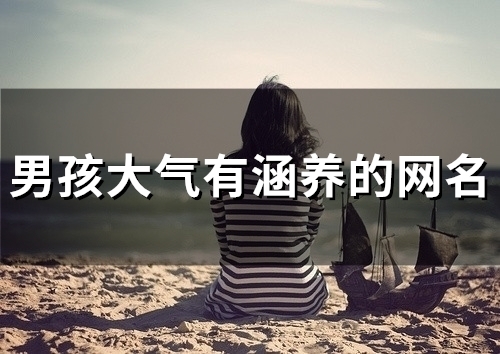 男孩大气有涵养的网名(54个)