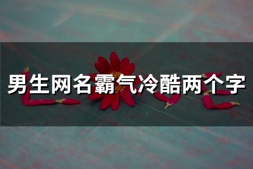 男生网名霸气冷酷两个字(精选59个)
