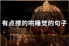 有点撩的哄睡觉的句子(54句)