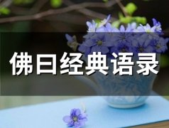 佛曰经典语录 佛语人生金句(精选48句)