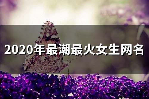 2023年最潮最火女生网名(精选49个)