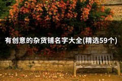 有创意的杂货铺名字大全(精选59个)