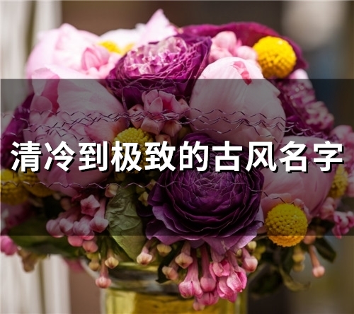 清冷到极致的古风名字(58个)