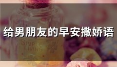 给男朋友的早安撒娇语(精选53句)