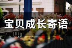 宝贝成长寄语(60句)
