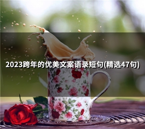 2023跨年的优美文案语录短句(精选59句) 2023跨年的优美文案语录短句(精选59句)