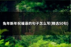 兔年新年祝福语的句子怎么写(精选51句)